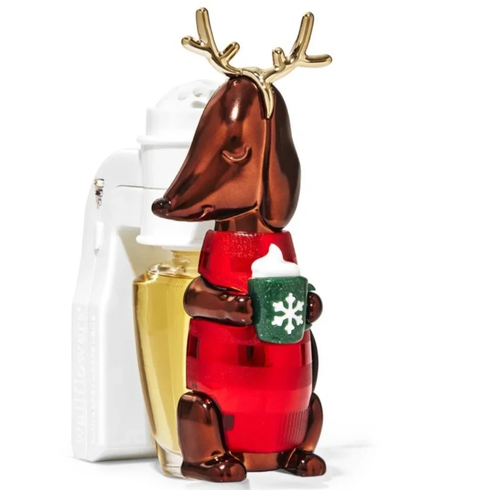 Bath & Body Works Hot Cocoa Dog Adjustable Nightlight Wallflowers Plug-In